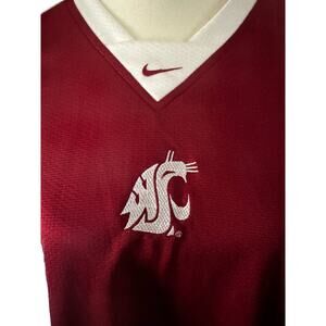 Washington State Burgundy White Short Sleeve Nike Jersey XL